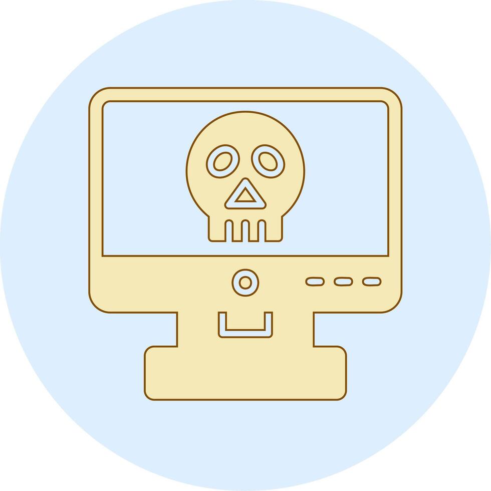 icono de vector de piratería informática