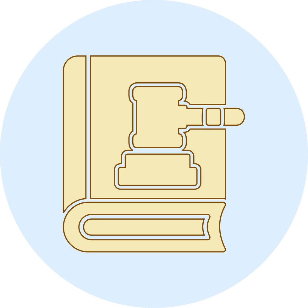 Law Book Vector Icon