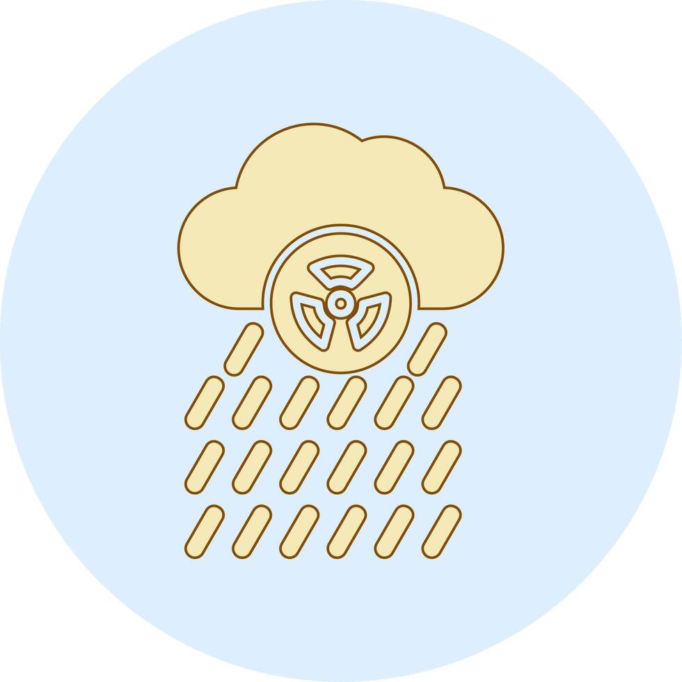 icono de vector de lluvia ácida