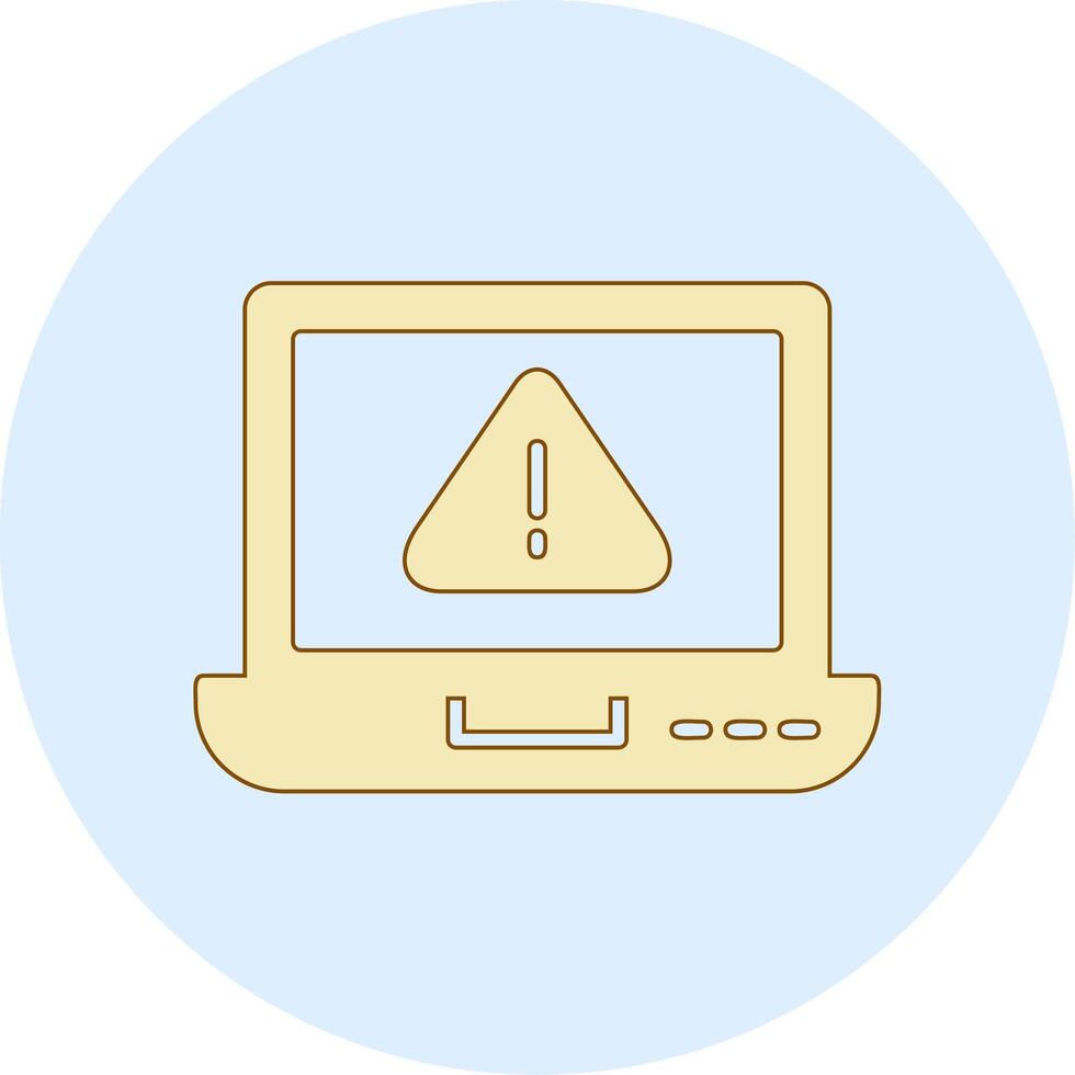laptop Virus Vector Icon