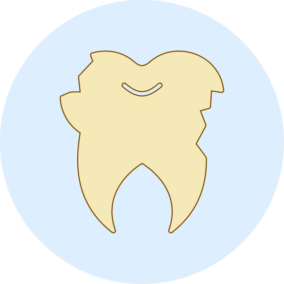 Broken Tooth Vector Icon