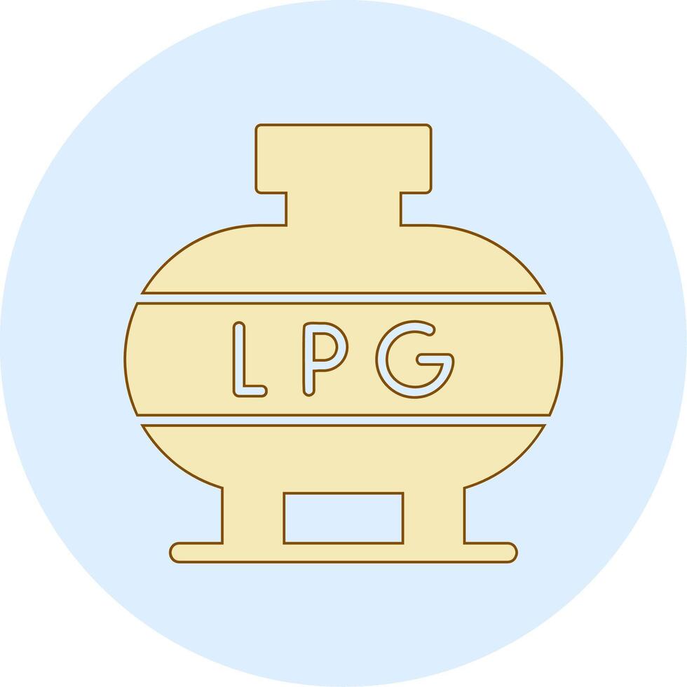 licuado petróleo gas vector icono