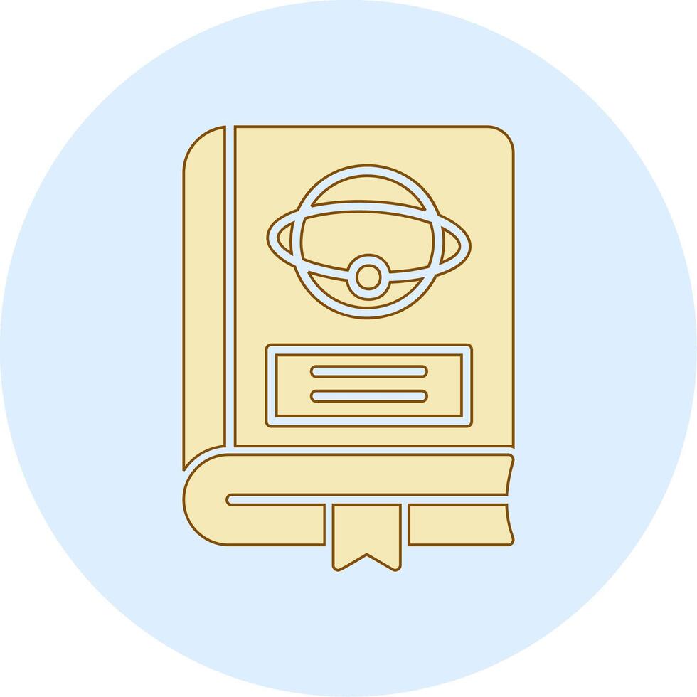 Astronomy Book Vector Icon