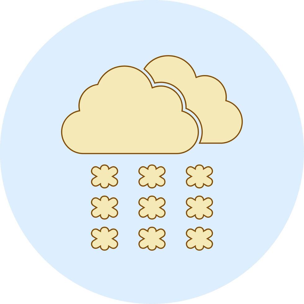 Snowfall Vector Icon