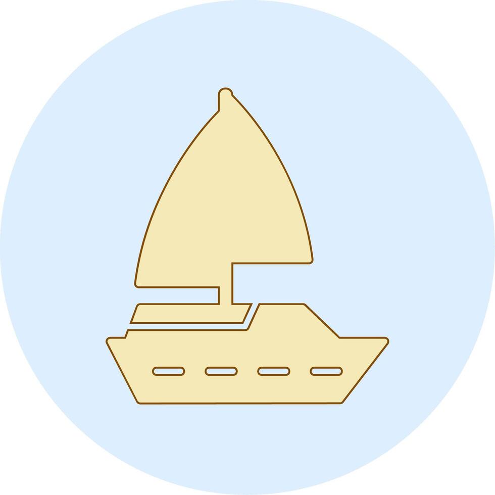 icono de vector de barco