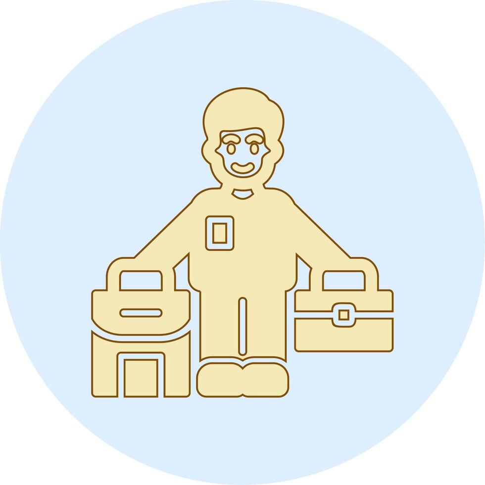 glyph outline circle vector