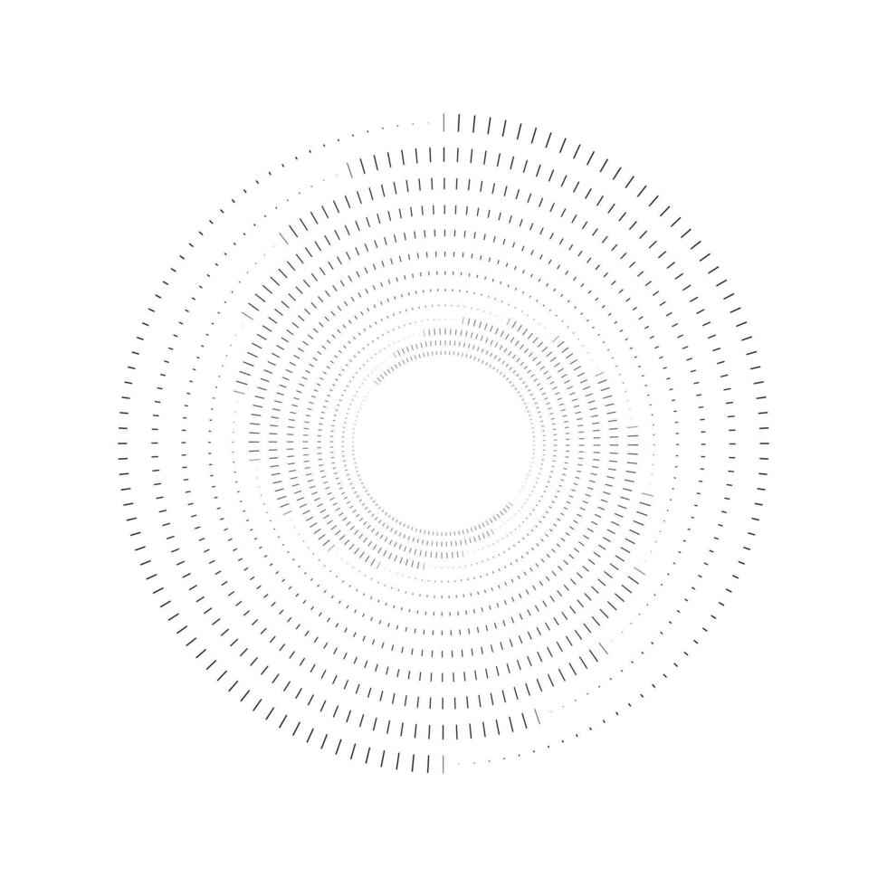 trama de semitonos circular punteado marcos colocar. circulo puntos aislado en el blanco antecedentes. logo diseño elemento para médico, tratamiento, cosmético. redondo frontera utilizando trama de semitonos circulo puntos textura. vector