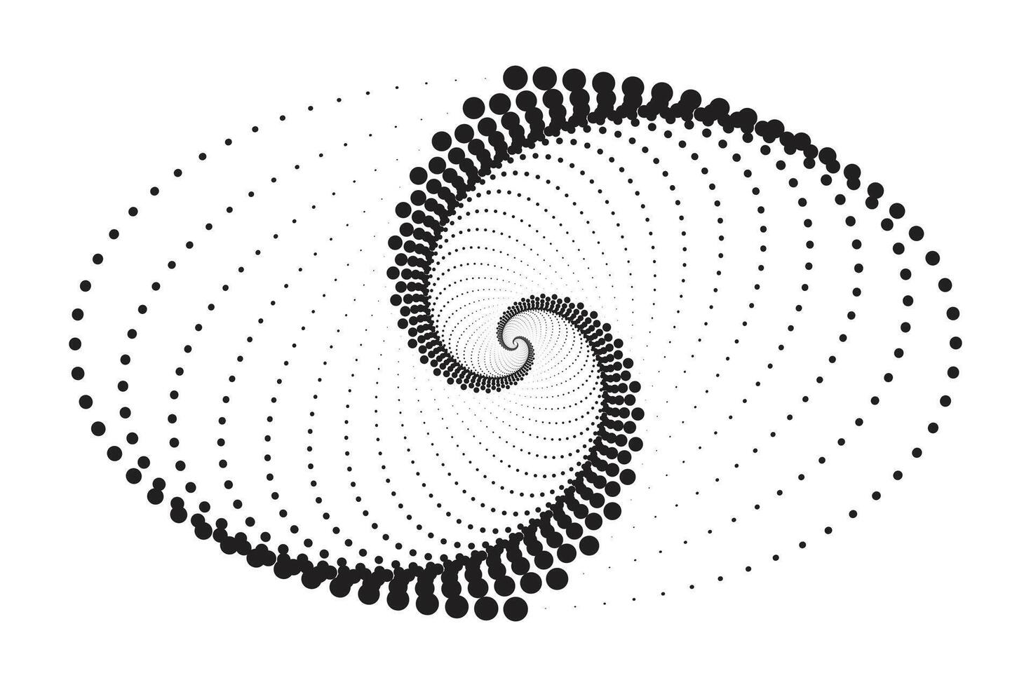 trama de semitonos circular punteado marcos colocar. circulo puntos aislado en el blanco antecedentes. logo diseño elemento para médico, tratamiento, cosmético. redondo frontera utilizando trama de semitonos circulo puntos textura. vector