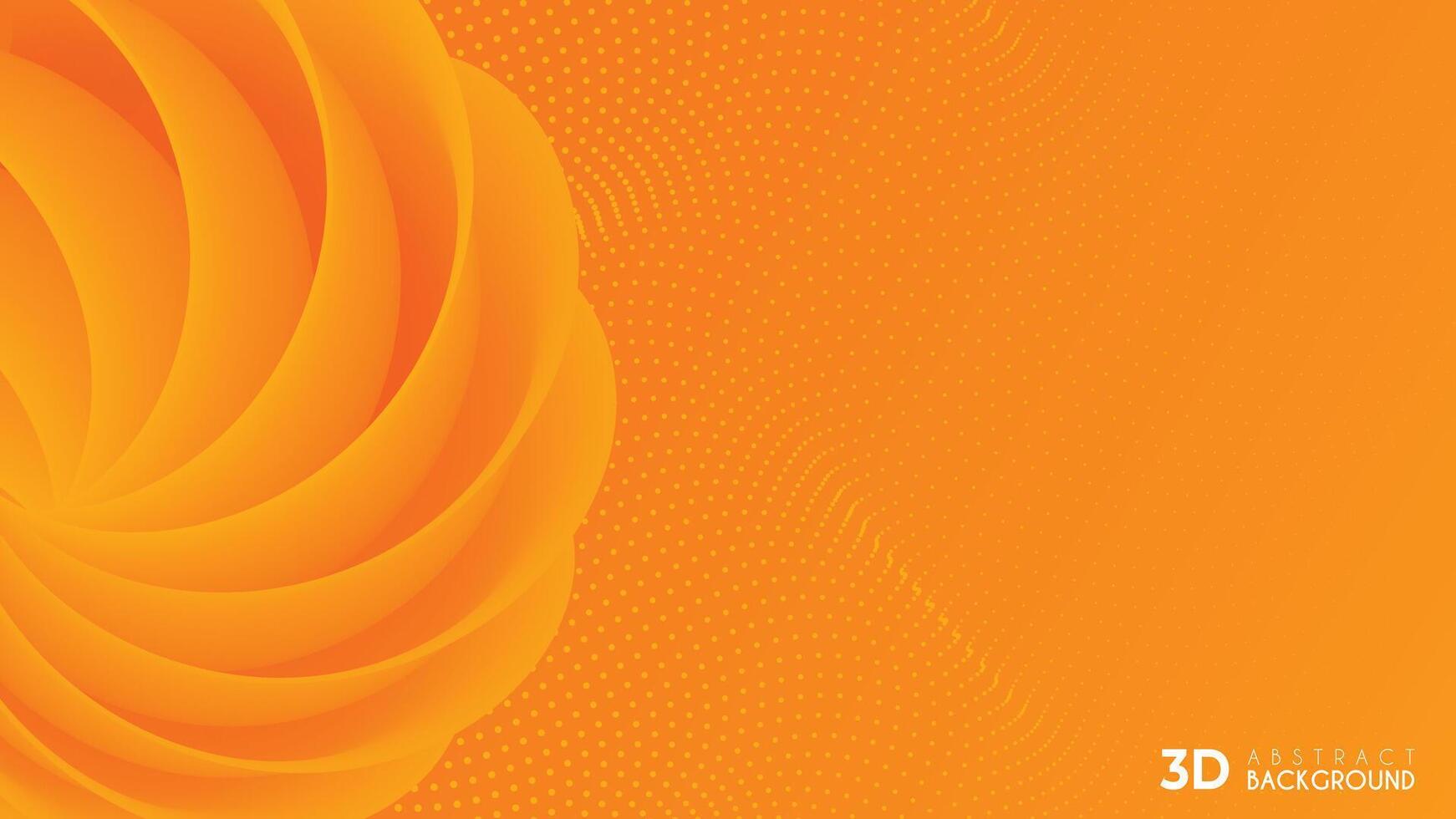 Dynamic style banner design from fruit concept. Orange elements with fluid gradient. Creative illustration for poster, web, landing, page, cover, ad, greeting, card, promotion. vector