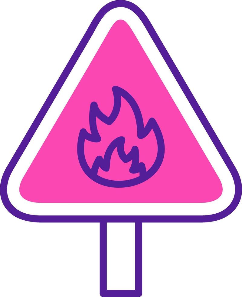 Flammable Vector Icon