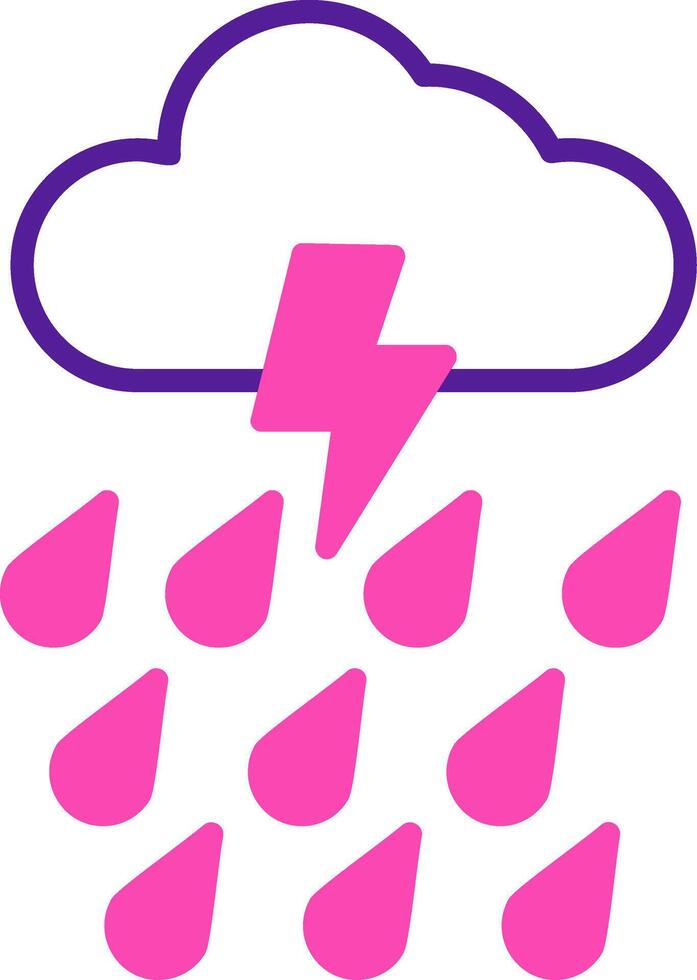 Rain Vector Icon