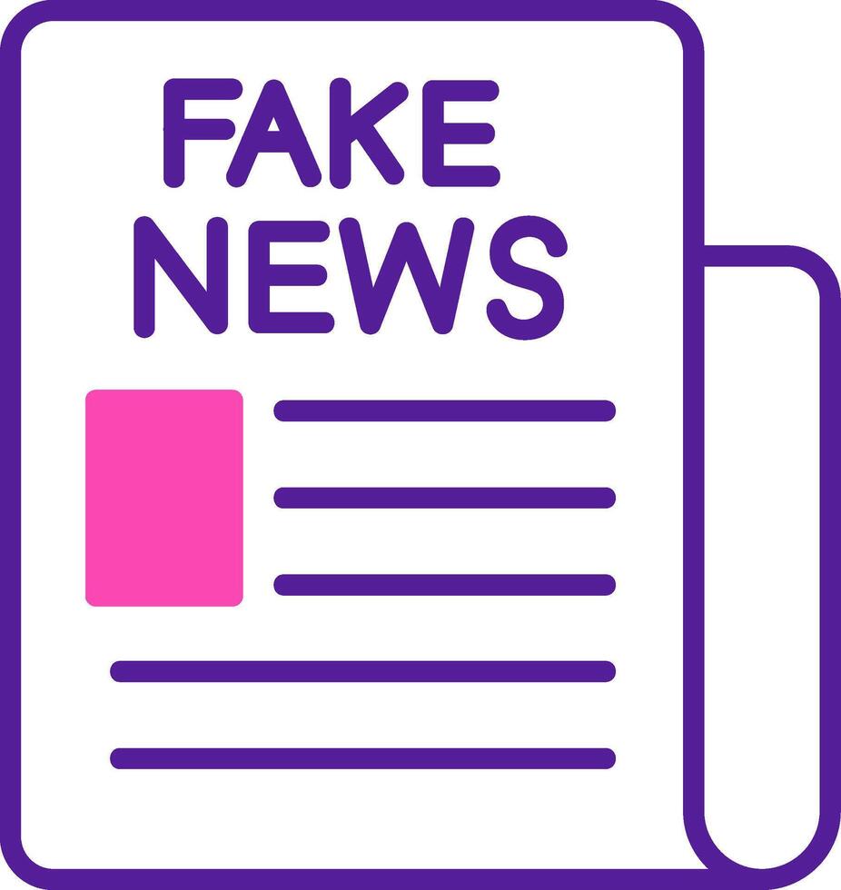 Fake News Vector Icon