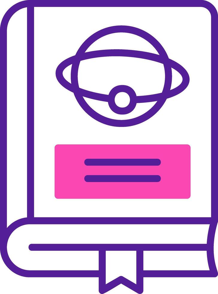 Astronomy Book Vector Icon