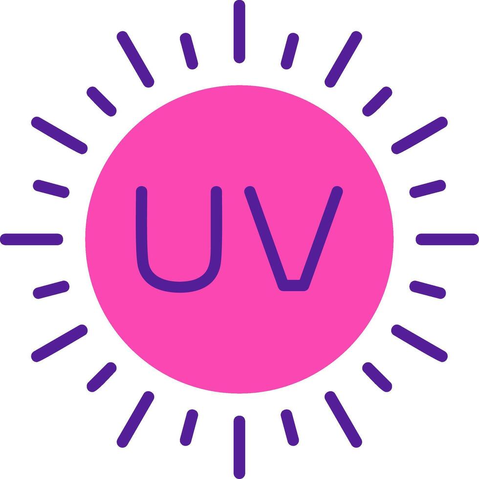 ultravioleta vector icono