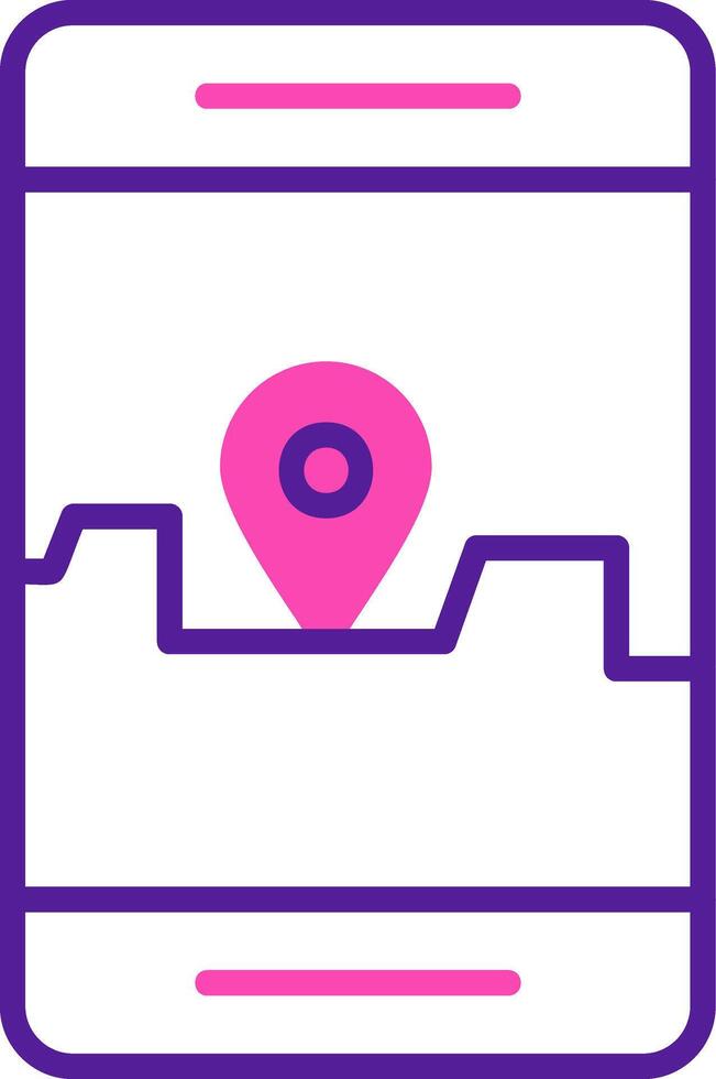 Smartphone Gps Vector Icon