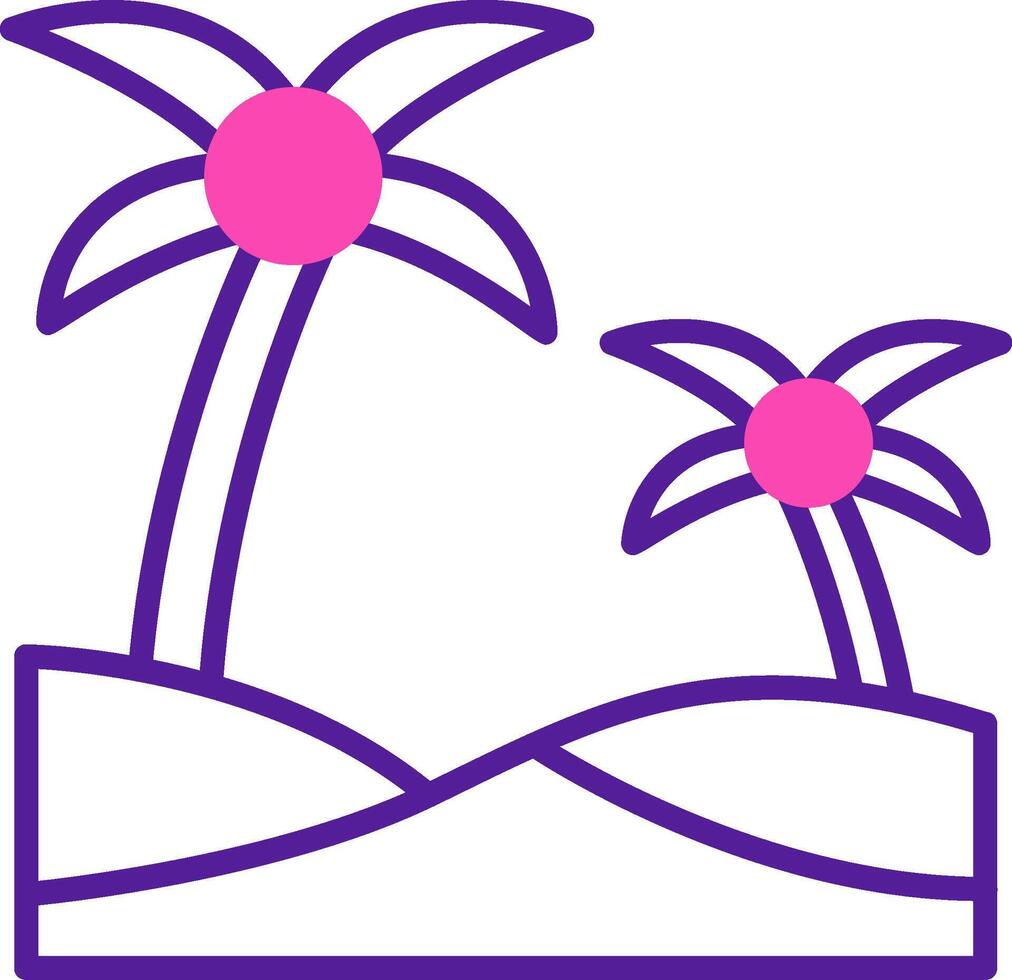 Oasis Vector Icon