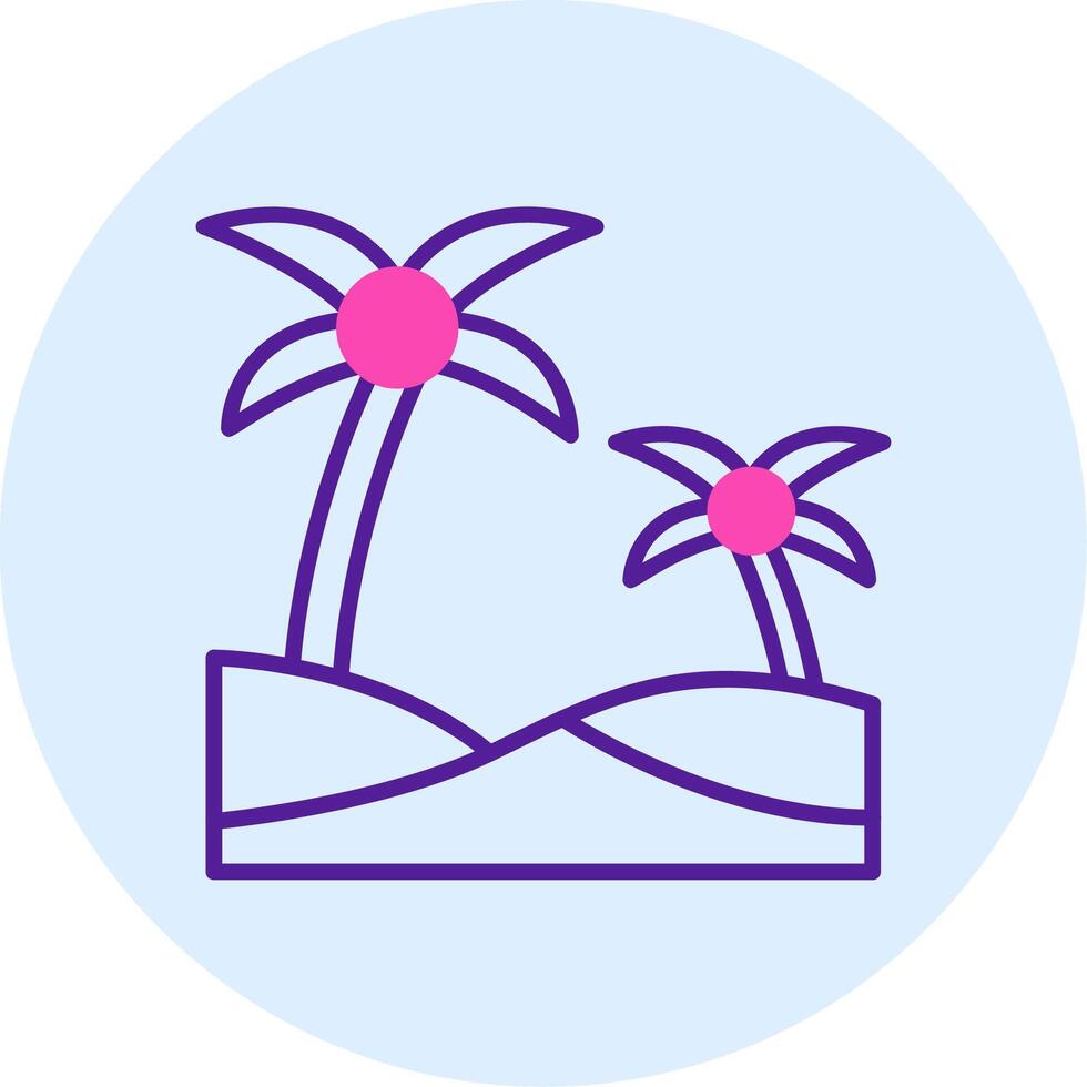 Oasis Vector Icon