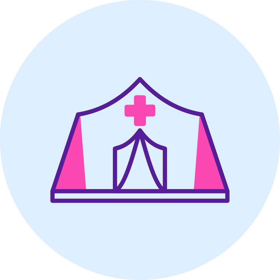 Refugee Camp Vector Icon