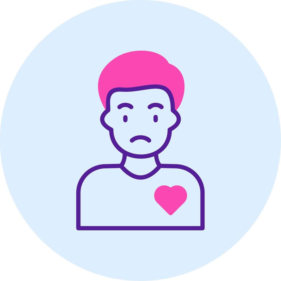 Volunteer Man Vector Icon