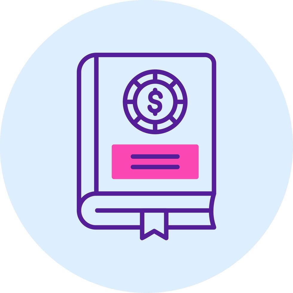Financial Book Vector Icon