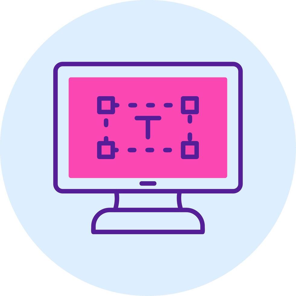 Computer text Editor Vector Icon