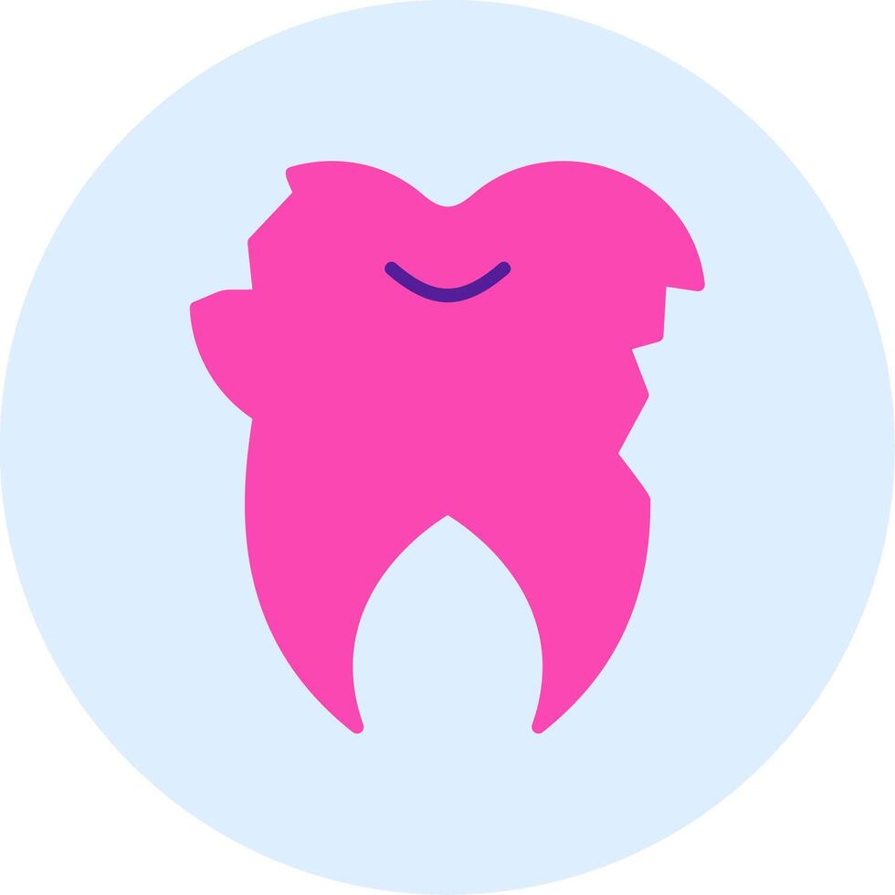 Broken Tooth Vector Icon