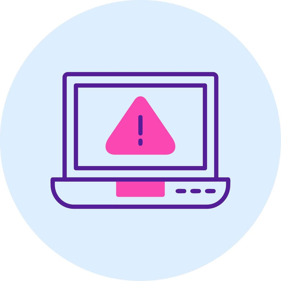 laptop Virus Vector Icon