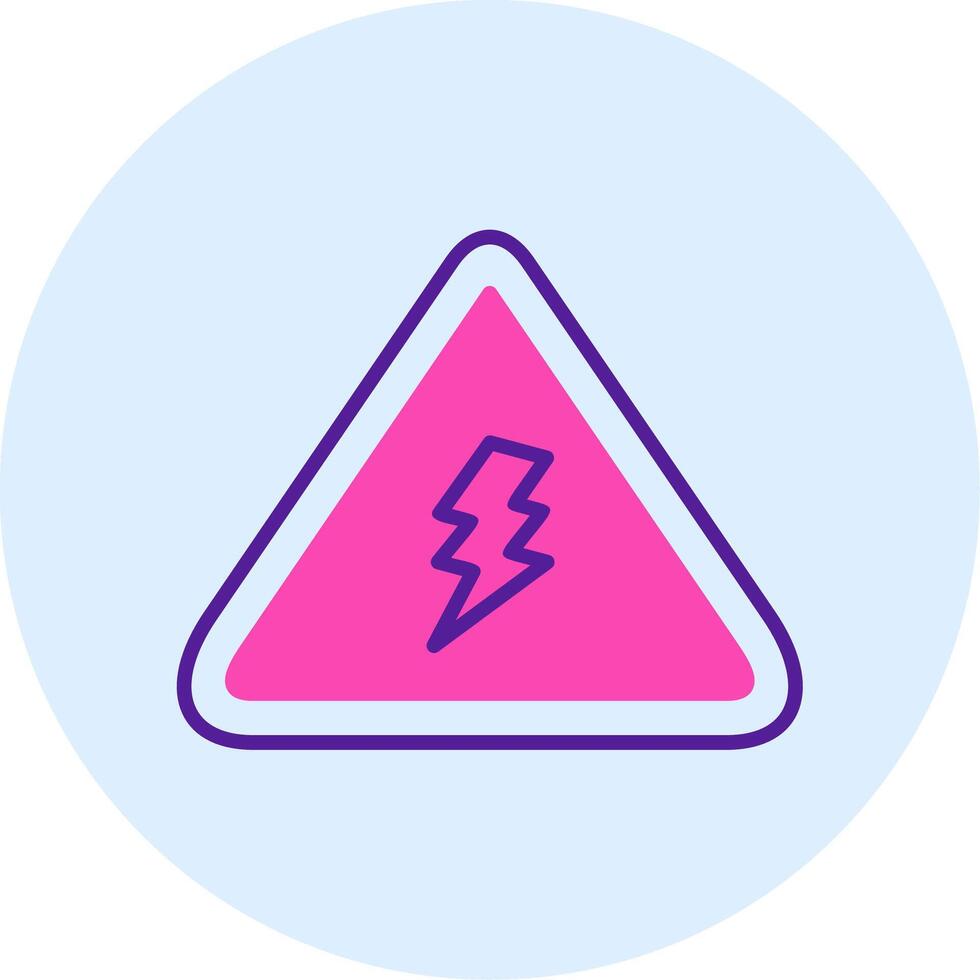 Electrical Danger Sign Vector Icon