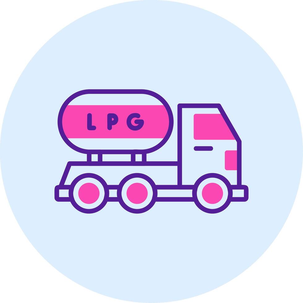 Gas Truck Vector Icon