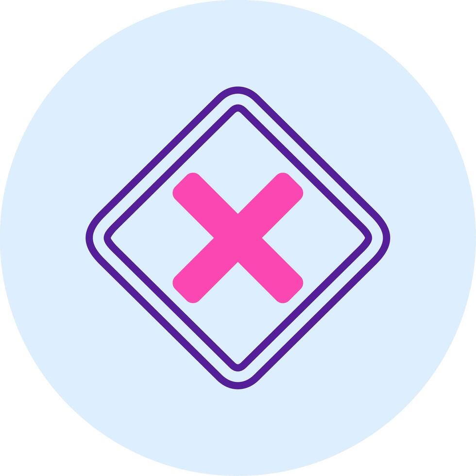 Line two color circle vector