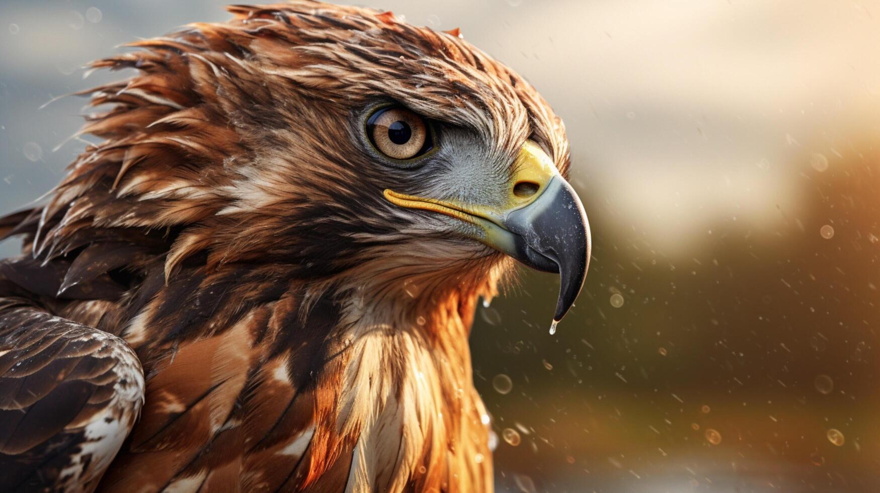 AI generated hawk high quality image photo