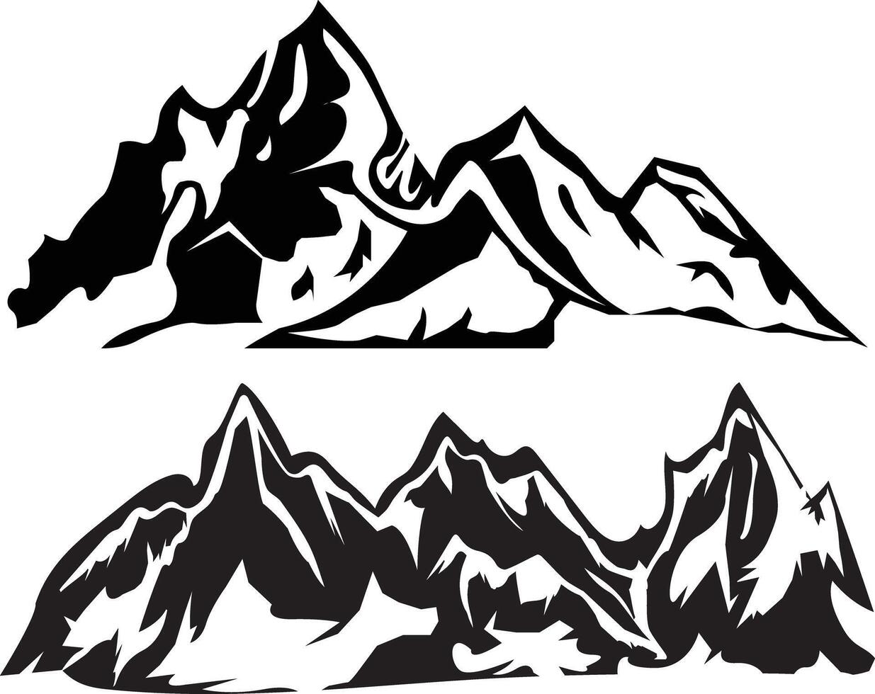 Mountain vector elements Create your own outdoor label, wilderness retro patch, adventure vintage badges, hiking stamps.