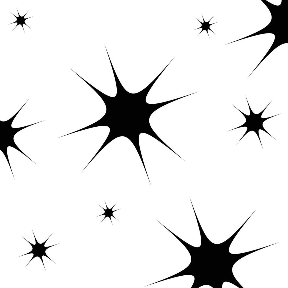 Star icons. Twinkling stars. Sparkles, shining burst. vector