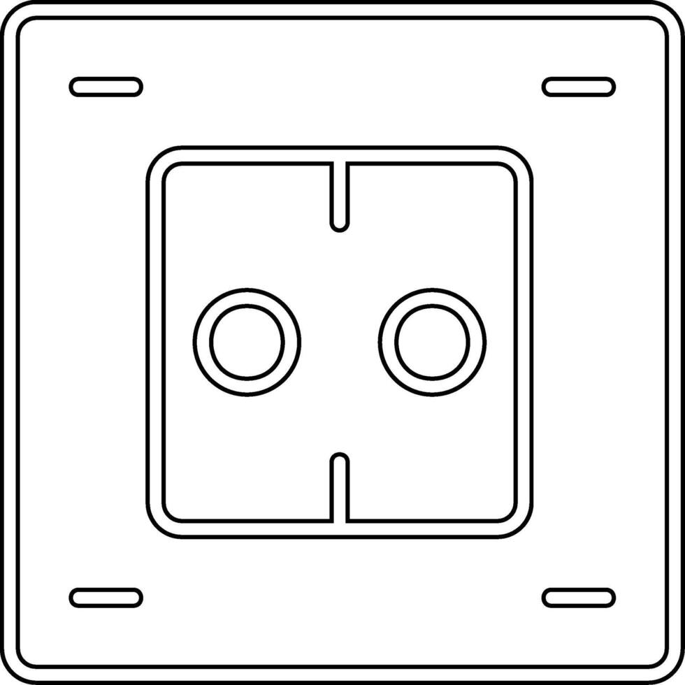 icono de vector de enchufe eléctrico