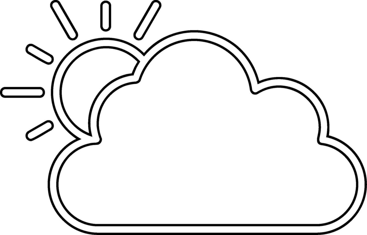 Cloudy Vector Icon