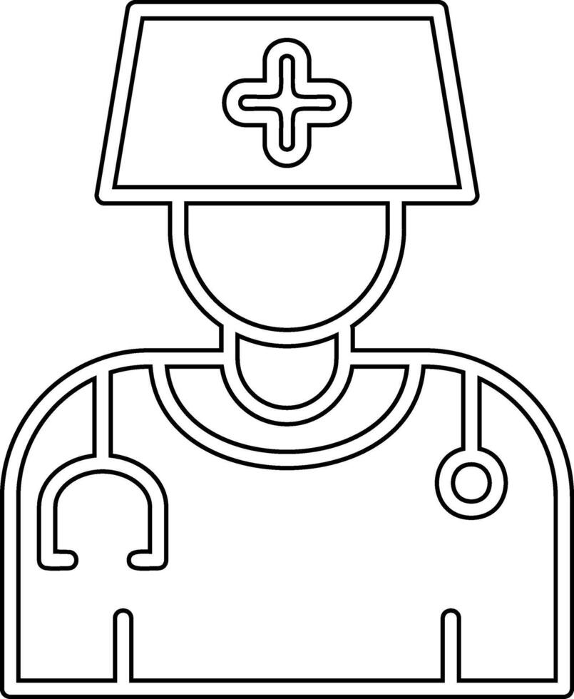Lady Doctor Vector Icon
