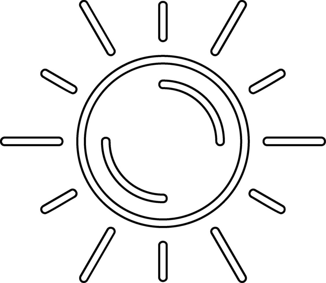 Sun Vector Icon