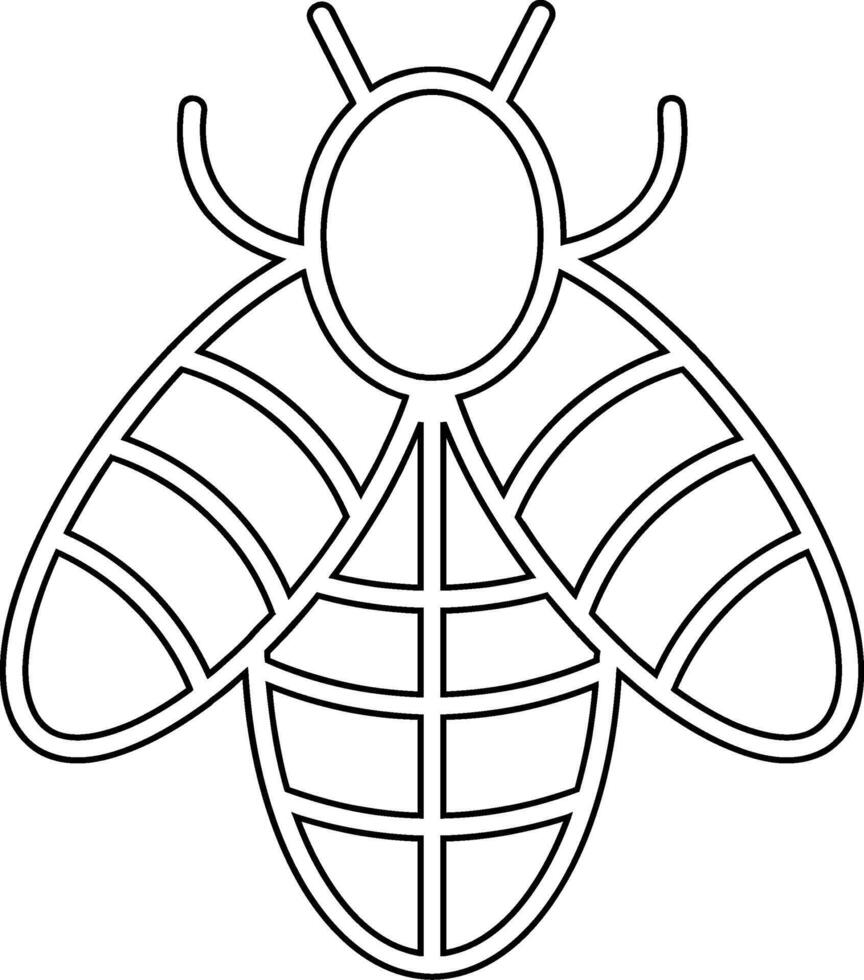 icono de vector de abeja