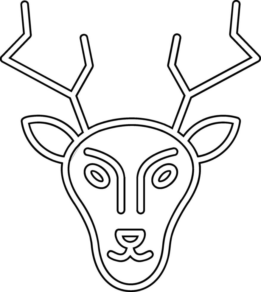 icono de vector de ciervo