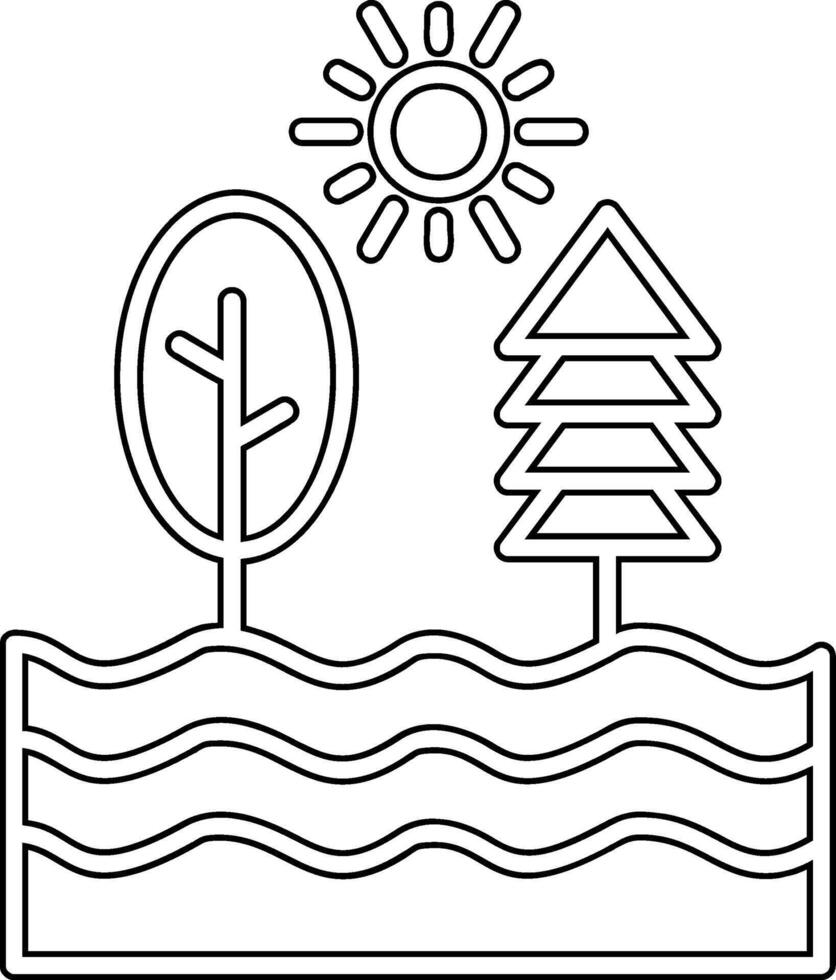 River Vector Icon