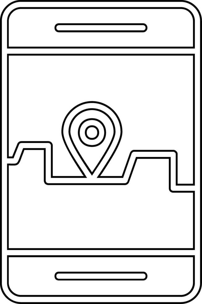 Smartphone Gps Vector Icon