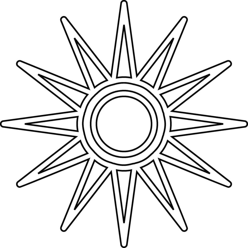 Optical Raditon Vector Icon
