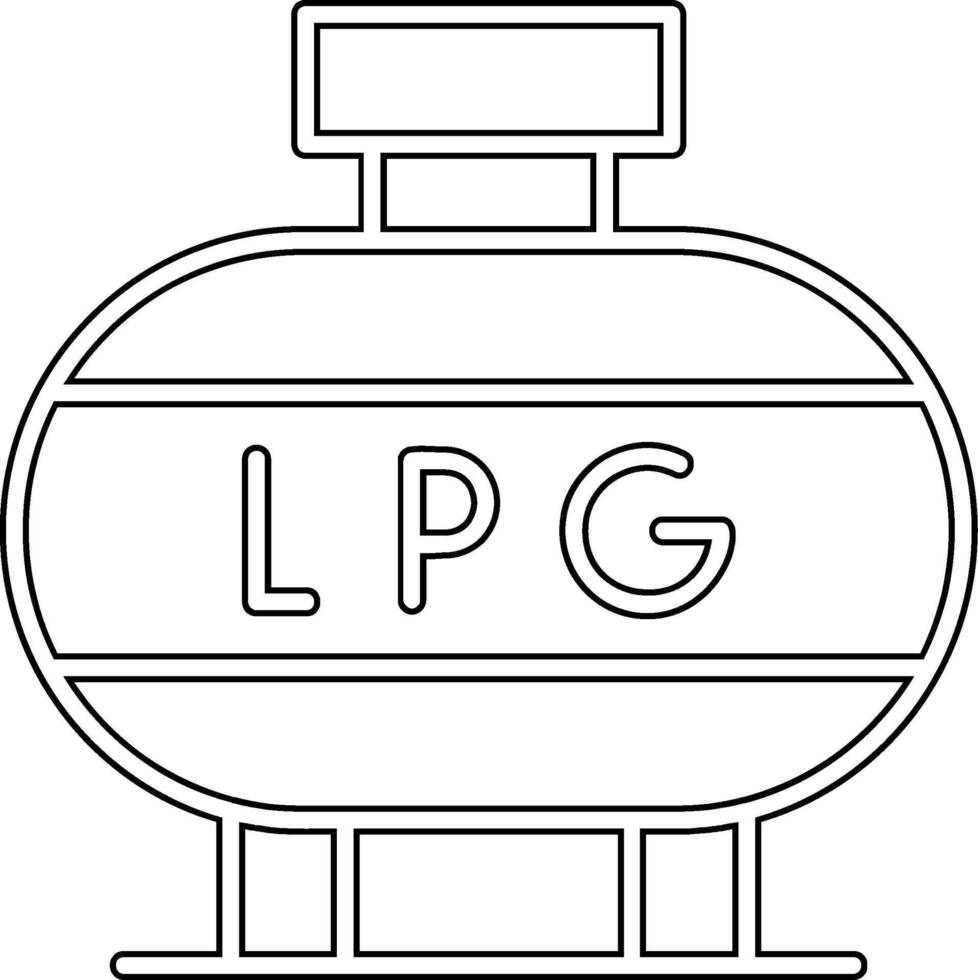 Liquefied Petroleum Gas Vector Icon