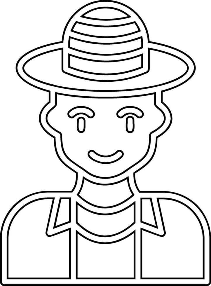 Tourist man Vector Icon