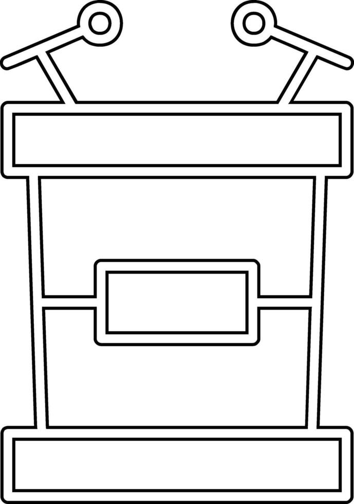 Tribune Vector Icon