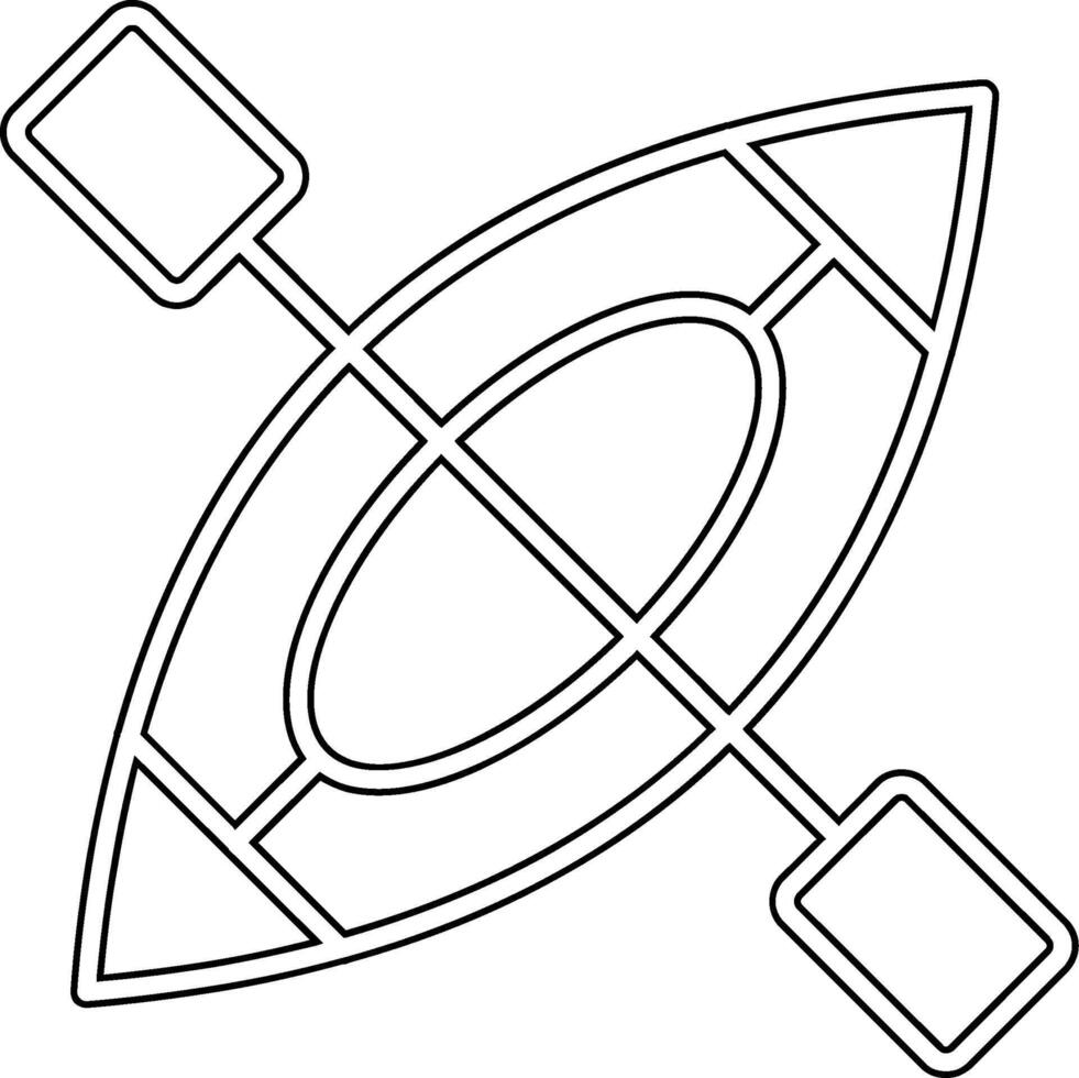 Kayak Vector Icon
