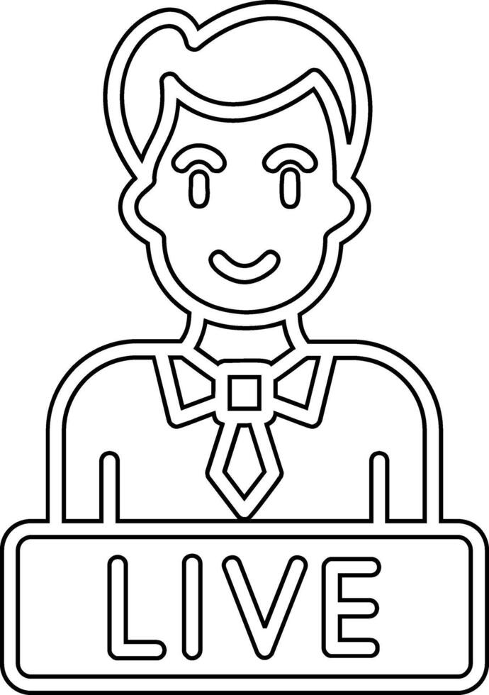 Live News Vector Icon