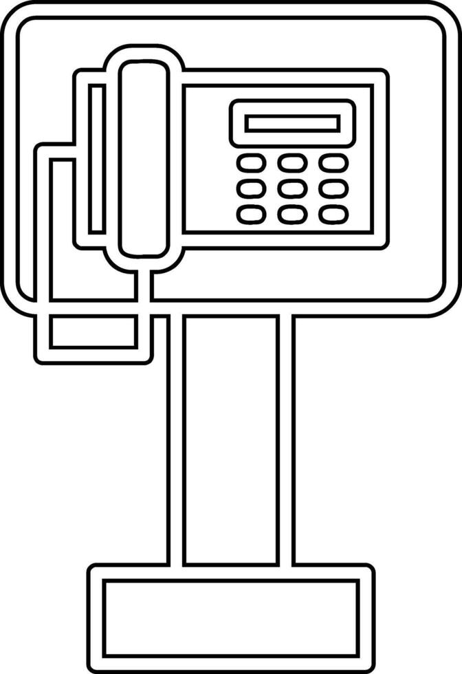 Public Phone Vector Icon