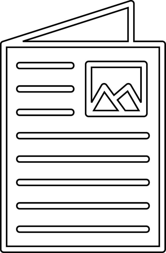 Flyer Vector Icon