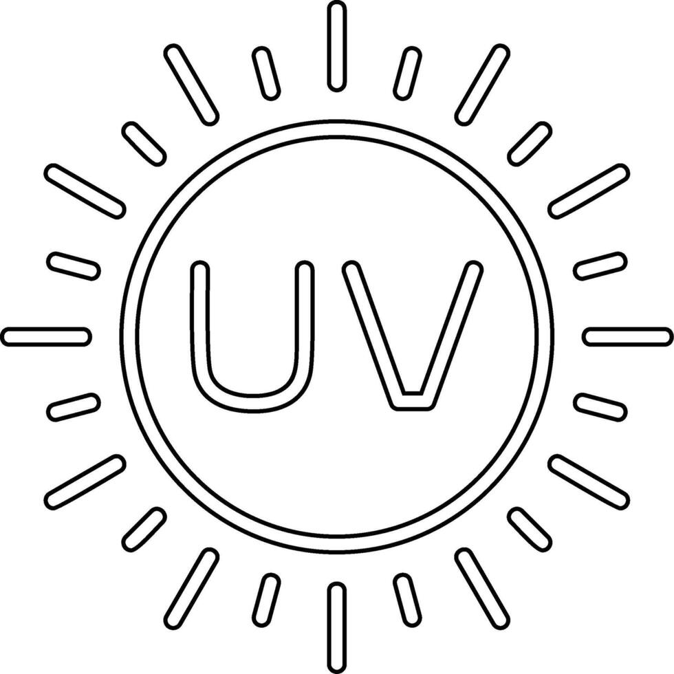 ultravioleta vector icono